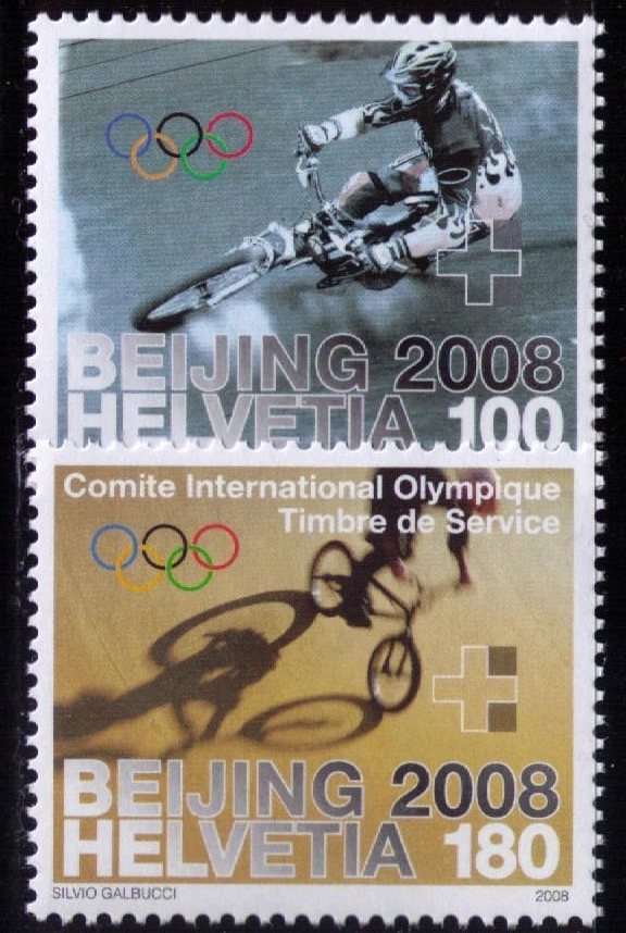 2008 Switzerland Beijing Olympic Games Cycling MNH - Image 1 of 1