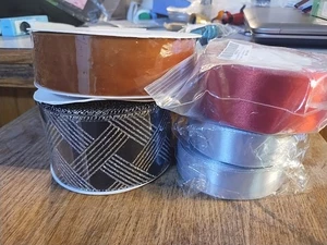 3 ROLLOS DE CINTA para Manualidades/Fiestas/Bodas/Decoraciones/Niños Leer Descripción C - Imagen 1 de 11