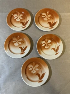 Group Of 5 Airbrushed Bread And Butter Plates Syracuse China As Is INV-B3105 - Picture 1 of 24