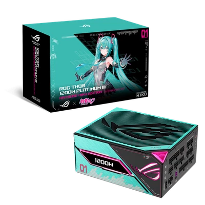 Presale ASUS ROG Thor 1200W Platinum III Hatsune Miku Power Supply ATX 3.1 OLED - Image 1 of 4