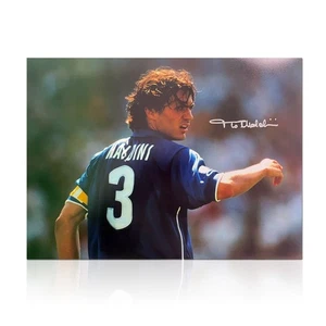Foto de fútbol de Italia firmada por Paolo Maldini: Mundial 1998 - Imagen 1 de 4