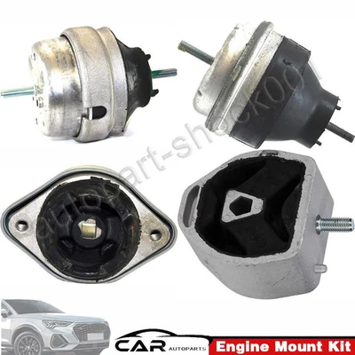 Motor e Trans Mount 4PCS 97-01 para Audi A4 Quattro/ 01-05 para VW Passat 1.8L - Imagem 1 de 4