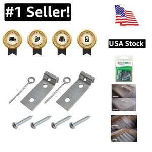 Effortless Sofa Repair: Zig Zag Spring Brackets, 2-Pack - No Upholstery Removal - Foto 1 di 8