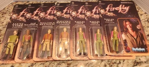 Lot Of 7 Firefly ReAction Figures - Reynolds, Washburne,Frye, Cobb New - Picture 1 of 2