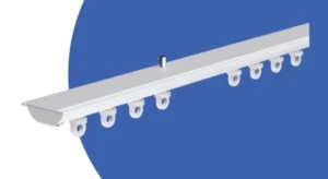 Camper Caravan Curtain Track Discrete White Metal Hidden Top Fix ~ 29+ Sizes - Picture 1 of 10