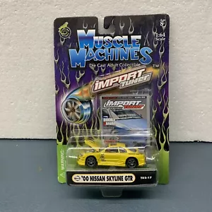 Muscle Machines Die Cast Adult Collectible ‘00 Skyline GT-R 1:64Scale Nissan Car - Picture 1 of 8