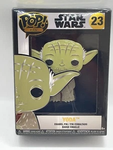 Funko Pop! Pin Star Wars Yoda Enamel Pin #23 w/ Removable Stand - Picture 1 of 2
