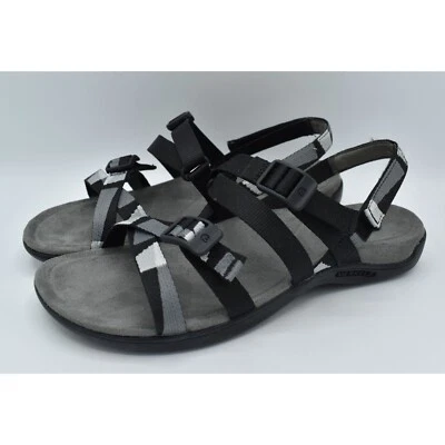 Sandalias Merrell para mujer talla 8 talla District 3 negras con correa trasera zapatos Foto 1 de 4