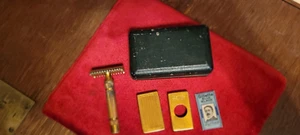Antikes 1930er Gillette neues Standard-Sicherheitsrasiermesser-Set - - Bild 1 von 9