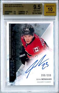 2013-14 SP Authentic Future Watch Sean Monahan RC AUTO 390/999 - BGS 9.5 FLAMES