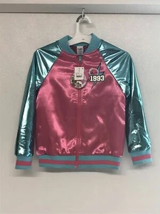 LOL Surprise Girls Glitter Bomber Jacket Pink Girls Teal Hot Pink - Picture 1 of 2