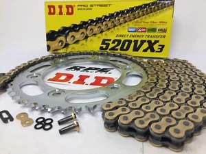 2015-2018 DUCATI SCRAMBLER DID VX3 GOLD CHAIN AND SPROCKETS KIT - Bild 1 von 4