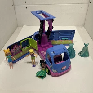 Polly Pocket Club Groove Par-Tay Bus (Mattel, 2004) Disco Party Van Truck. - Picture 1 of 12