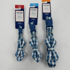 Top Paw Moda Collar para Perro - Papás Día Arco a Cuadros Elige Tu Talla - Imagen 1 de 6