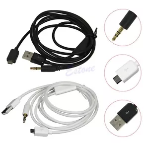 Car AUX Audio Music Micro USB Charge Cable Samsung Galaxy S3 S4 S5 HTC NUZ1 - Picture 1 of 3