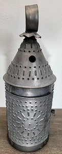 Revere Style Sunburst Lantern 13” Punched Tin Late Federal Early 19th Century - Picture 1 of 16
