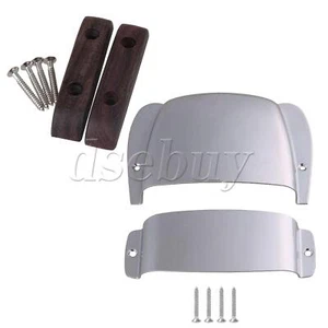 Guitar Accessories Pickup Bridge Cover and Wooden Thumb Rest Set with Screws - Picture 1 of 8