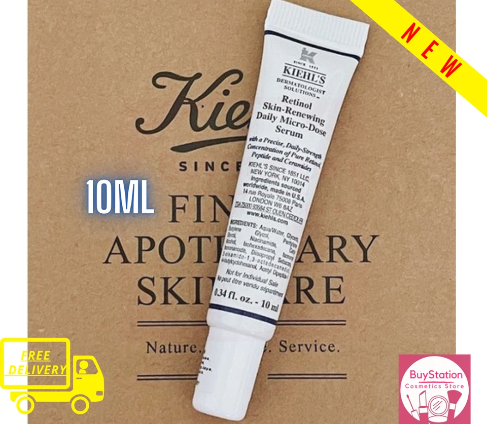 Kiehls Retinol Skin Renewing Daily Micro Dose Serum 10ml Travel Size *NEW* - image 1 of 1