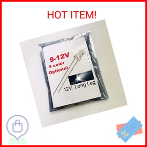 50pcs 12V 3mm White LED 9V Gauge Cluster Instrument Light Emitting diodes(White - Picture 1 of 2