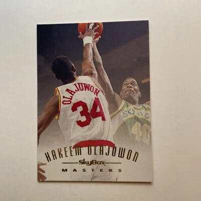 1994-95 SkyBox Emotion Hakeem Olajuwon #116 “Masters” Houston Rockets Fast Ship - Image 1 of 4
