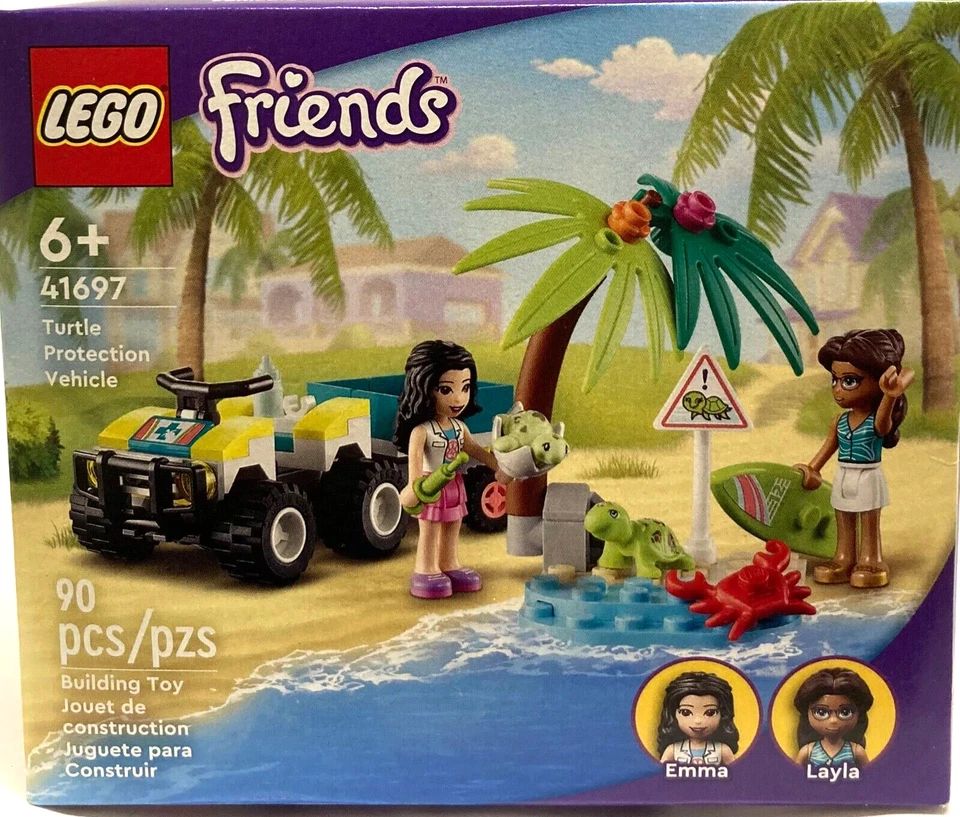 NIB LEGO FRIENDS: Turtle Protection Vehicle 41697 Building Kit Toy 90 pieces 6+ - Image 1 of 1