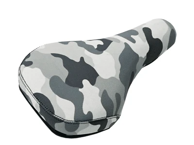 Bicicleta BMX infantil selim camuflado salto sujeira assento preto cinza 620 - Imagem 1 de 4