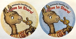 LLAMA LLAMA TIME TO SHARE by Anna Dewdney (New 8-32 Large 1.8-inch Stickers) - Picture 1 of 1