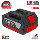18V Li-ion 5.0AH Battery For Bosch BAT609 BAT618 17618 25618-01 CAG180B CCS180