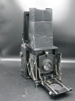 ERNEMANN ERNOFLEX II 9X12 厘米相机 带 ENNOTAR 180 毫米 4.5 镜头 罕见/可组合! — 第 1/4 张图片