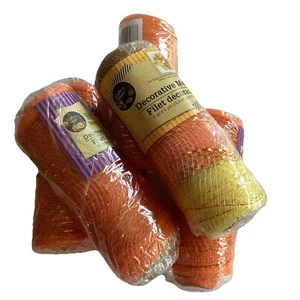 Crafter’s Square Decorative Mesh Metallic Thread Lot 5 6inX5yd 4Orange, 1 Multi - Picture 1 of 8