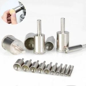 3mm - 28mm Diamond Burr Grinding Head Cylinder Concave Grit 120 For Bead Shaping - Picture 1 of 5