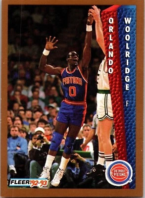  1992 Orlando Woolridge 0 Fleer 71 Basketball Sports Trading Card  - Image 1 of 2