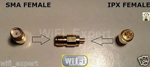 Gold Plated SMA Female jack to IPX U.fl female jack center RF adapter connector - Picture 1 of 3