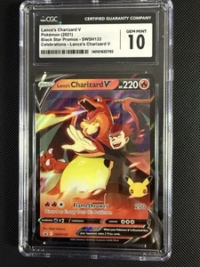 Lance's Charizard V Pokemon 2021 Black Star Promos CGC 10 - Picture 1 of 2