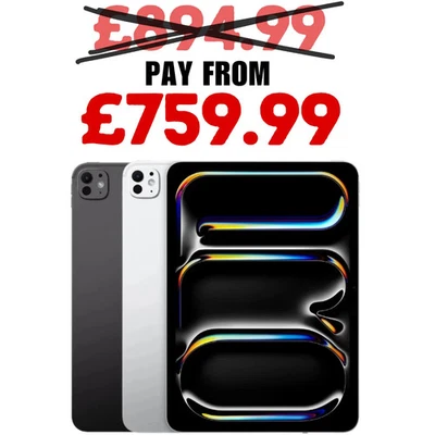 Apple iPad Pro 11" & 13" M4-256GB/512GB/ 1TB/2TB -Wi-Fi & 5G-Grade-A+++-UK(2024) - Image 1 of 4