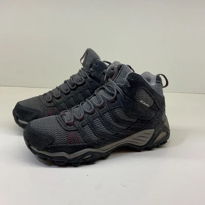 Columbia Helvatia Mid Waterproof Hiking Boots Womens Size 7.5 Gray Shoes - Image 1 of 4