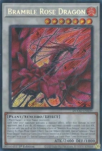1X NM Bramble Rose Dragon - DOOD-EN039 - Secret Rare 1st Edition - Picture 1 of 1