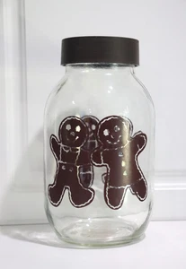Klarglas Lebkuchen Keksdose Weihnachten Küche Deko Aufbewahrung Kugel Dose 84 - Bild 1 von 4