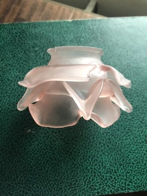 tulipe En Verre Dépoli  art déco - Photo 1/4