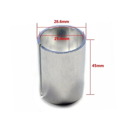 For MTB Bike Part 1 1/8 To 1 (28.6mm To 25.4mm) Threadless Fork Tube Adapter - Image 1 of 4