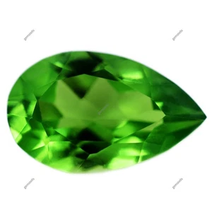 PERIDOT Pear Cut Green 8 To 10 Ct CERTIFIED Rare Loose Gemstone Each Ring Size - Picture 1 of 6