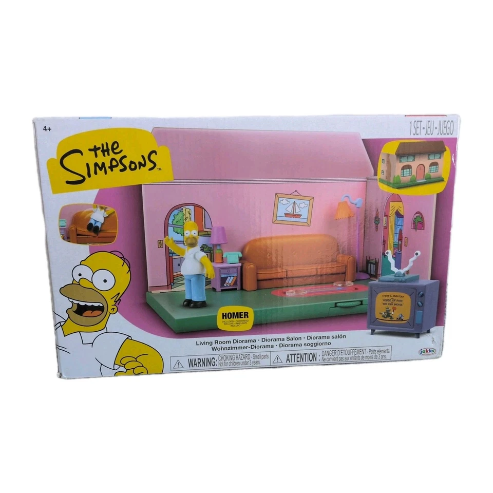 The Simpsons Living Room Jakks Pacific Mini Figure Playset Homer  - Image 1 of 4