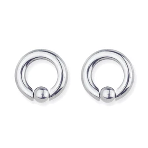 Pair of Titanium Captives 4 Gauge 5/8" Dia Uncolored - Picture 1 of 1
