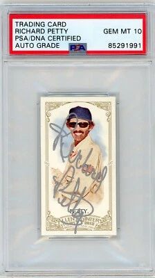 2012 Topps Allen & Ginter MINI Richard Petty SIGNED 61 A&G Card PSA 10 AUTOGRAPH - Image 1 of 2