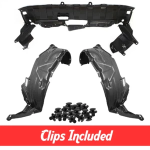 Fender Liner & Lower Engine Under Cover Set w/ Clips For 2005-2006 Honda CR-V - Picture 1 of 5