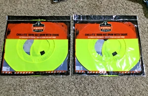 SET BESTEHEND AUS 2 Chill-Its Hutkrempe mit Schirm von Ergodyne 100 % Polyester neu - Bild 1 von 4