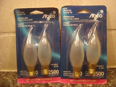 2 PG 40 WATT FROSTED FLAME TIP E-14 - Image 1 of 2