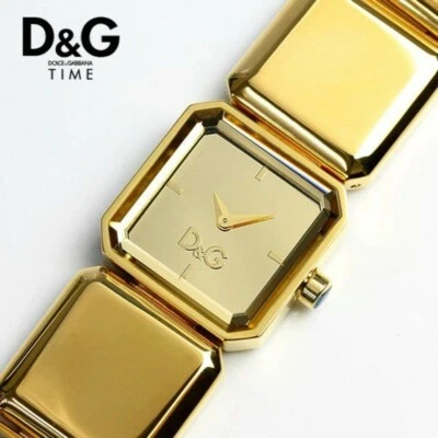NEW D&G DW0491 DOLCE & GABBANA QUARTZ GOLD TONE LADIES DESIGNER WATCH  - Image 1 of 4