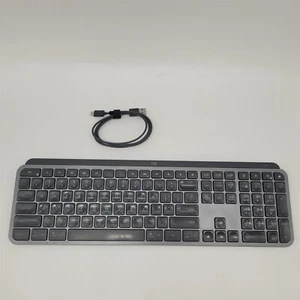 Logitech MX Keys Advanced Wireless Illuminated Keyboard, Backlighting, Bluetooth - Picture 1 of 3