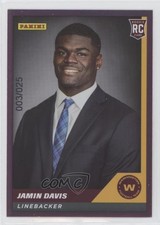 2021 Panini NFL Sticker & Card Collection Pink /25 Jamin Davis #78 Rookie RC